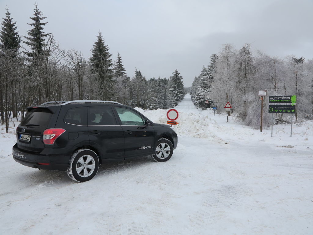 Pokud některé silnice vůbec neprohrnou a ještě navíc navrší na odbočce i pořádnou kupu sněhu, tak si odbočení na takovou trasu rozmyslí i Subaru Forester